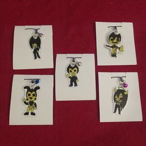 Handmade Bendy And The Ink Machine Laminate Charms Set Of 5 !
